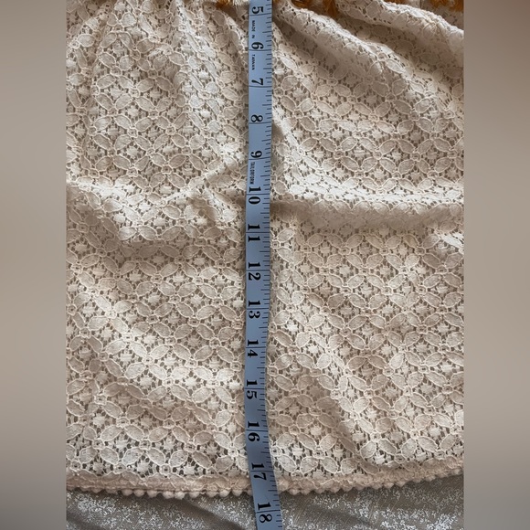 Sz 12 ANTHROPOLOGIE HD PARIS EMBELLISHED WOMENS TANK TOP CREAM COLOR - Picture 12 of 14